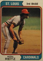 1974 Topps Baseball Cards      372     Ken Reitz